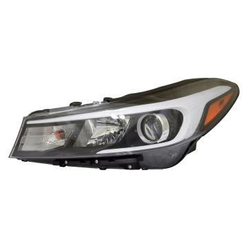 Headlight Assembly Composite Left Halogen w/o LED Position Lamp for Kia Forte Sedan 2017-2018