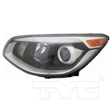 Headlight Assembly Composite Left Halogen Projector Type for Kia Soul 2017-2019