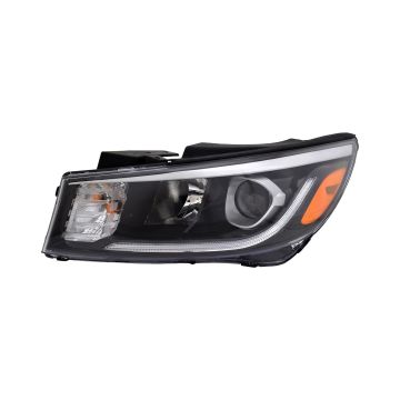 Headlight Assembly Composite Left Halogen w/o LED Position Lamp CAPA for Kia Sedona 2019-2021