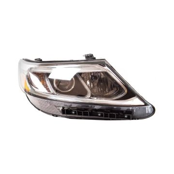 Headlight Assembly Composite Right Halogen w/Auto Level Control CAPA for Kia Sorento LX 2014-2015