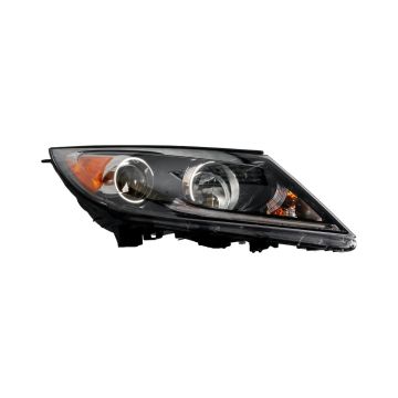 Headlight Assembly Composite Right w/LED Accent Light for Kia Sportage 2013-2016