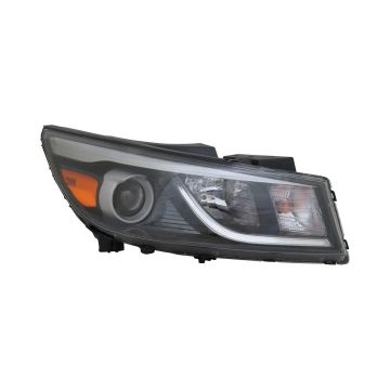 Headlight Assembly Composite Right Halogen w/String LED Driver Running Lamp for Kia Sedona L LX EX 2015-2018