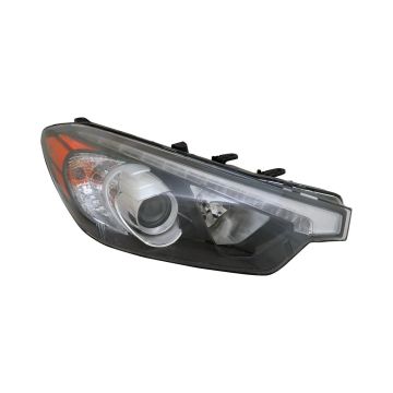 Headlight Assembly Composite Right Halogen w/LED Position Lamp From 10-17-14 for Kia Forte Sedan 2015-2016