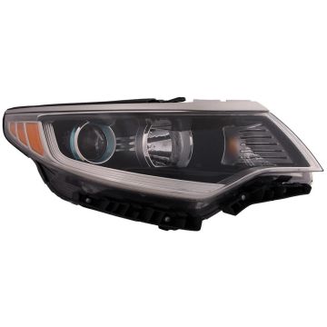 Headlight Assembly Composite Right w/o LED Daytime Running Lamps for Kia Optima Hybrid Premium Hybrid EX Hybrid LX Hybrid EX Premium Plug-In Hybrid EX Plug-In Hybrid EX Premium 2017-2020
