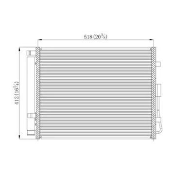 A/C Condenser for Kia Soul 2010-2011