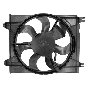 A/C Condenser Fan Assembly Right Includes Motor/Blade/Shroud Late Design for Kia Spectra 2005-2009