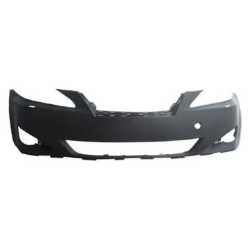 Bumper Cover Front w/o Pre-Collision System w/Headlamp Washer CAPA for Lexus IS250 IS350