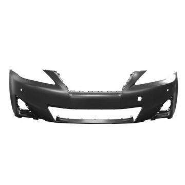 Bumper Cover Front w/o Headlamp Washers w/Park Distance Sensors Primed CAPA for Lexus IS250 IS350