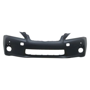 Bumper Cover Front w/o F Sport Pkg w/Parking Aid Sensors w/o Headlamp Washer Primed for Lexus CT200h 2011-2013