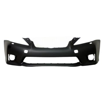 Bumper Cover Front w/o Parking Aid Sensors w/Headlamp Washer F SPORT Primed for Lexus CT200h 2011-2013