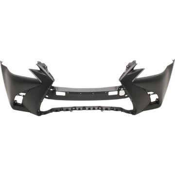Bumper Cover Front w/F Sport Pkg w/o Parking Sensors w/o Headlamp Washers Primed for Lexus GS200t GS350 GS450h