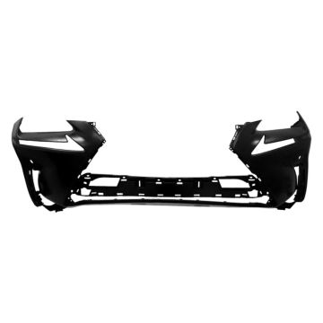 Bumper Cover Front w/o F Sport Pkg w/o Headlamp Washers w/Park Distance Sensors Primed for Lexus NX300 NX300h