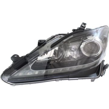 Headlight Lens Housing Left HID CAPA for Lexus IS350 2012-2013