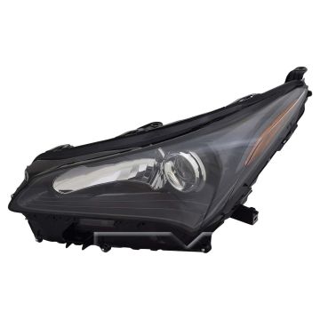 Headlight Lens Housing Left Single Beam w/F Sport Pkg Lens/Housing Only CAPA for Lexus NX200t 2015-2017