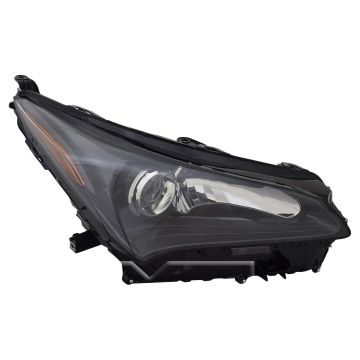 Headlight Lens Housing Right Single Beam w/F Sport Pkg Lens/Housing Only CAPA for Lexus NX200t 2015-2017