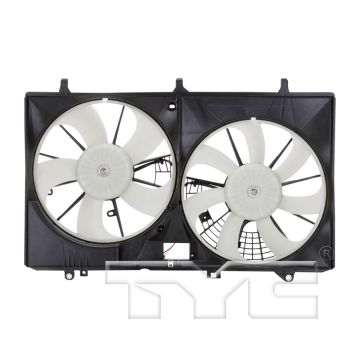 Engine Cooling Fan Assembly Motor/Blade/Shroud Dual Fan Assy w/o Module for Lexus RX450h 2010-2015