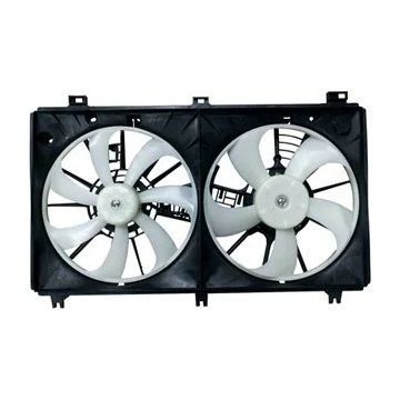 Engine Cooling Fan Assembly Motor/Blade/Shroud Dual Fan Assembly for Lexus IS250 2014-2015