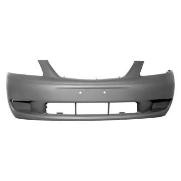 Bumper Cover Front w/o Side Garnish w/o Side Moldings Primed CAPA for Mazda MPV LX ES 2000-2001