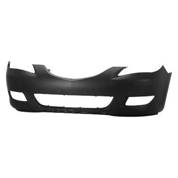 Bumper Cover Front Standard Type w/Fog Lamps Primed CAPA for Mazda 3 Sedan 2004-2006
