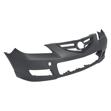 Bumper Cover Front w/Sport Type Primed for Mazda 3 Sedan 2007-2009