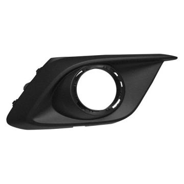 Bumper Insert Front Right Fog Lamp Bezel w/Fog Lamps Black for Mazda 3 2014-2016