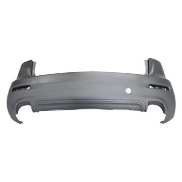 Bumper Cover Rear w/o Parking Sensors Primed CAPA for Mazda CX-9 2013-2015