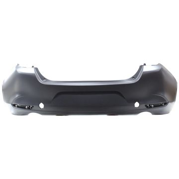 Bumper Cover Rear w/o Parking Sensors Primed CAPA for Mazda 3 Sedan 2019-2024