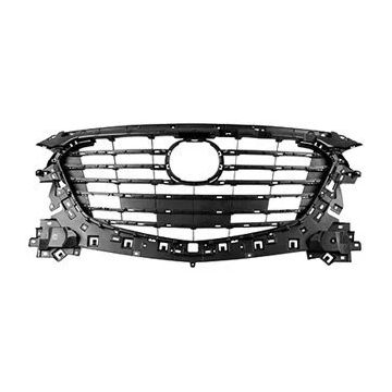 Grille Assembly Black Metallic Mexico Built for Mazda 3 Sedan Hatchback 2017-2018