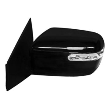 Door Mirror Assembly Left Power w/Defogger w/Signal Lamp Brilliant Black (Code A3F) for Mazda CX-9 2007-2009