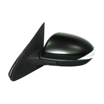 Door Mirror Assembly Left Power Non-Heated w/Signal Lamp w/o BSD w/Cover Black PTM for Mazda 3 2010-2013