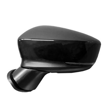 Door Mirror Assembly Left Non-Heated w/Signal Lamp w/o BSD w/Cover Japan Built for Mazda 3 Sedan Hatchback 2017-2018