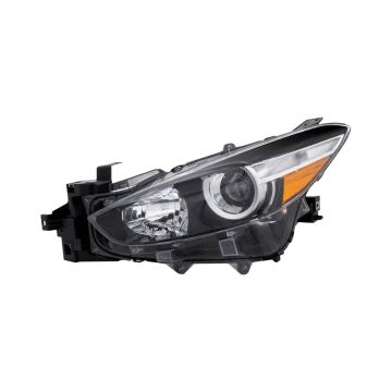 Headlight Assembly Composite Left Halogen Japan Built for Mazda 3 Sedan Hatchback 2017-2018