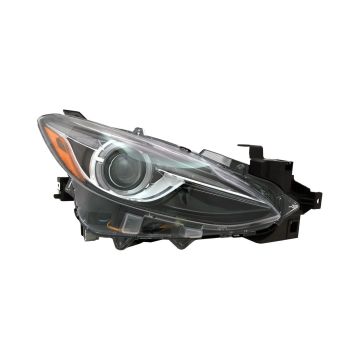 Headlight Assembly Composite Right HID w/o Auto Level Control for Mazda 3 2014-2018