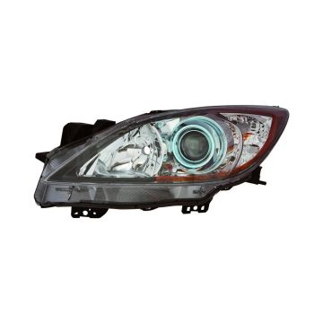 Headlight Lens Housing Left Halogen for Mazda 3 2012-2013