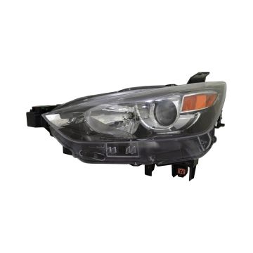 Headlight Lens Housing Left Halogen CAPA for Mazda CX-3 2016-2022