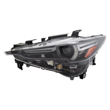Headlight Lens Housing Left w/Adaptive Headlamps CAPA for Mazda CX-5 2017-2020
