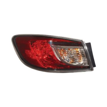 Tail Light Assembly Left Standard Type CAPA for Mazda 3 Sedan 2010-2013