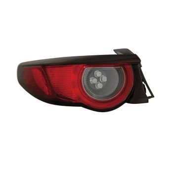 Tail Light Assembly Left Outer w/o Signature Lighting CAPA for Mazda 3 Hatchback 2019-2021