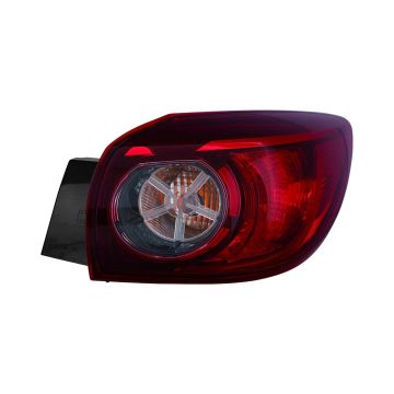 Tail Light Assembly Right Outer Clear Bulb Type Japan/Mexico Built for Mazda 3 Hatchback 2014-2018