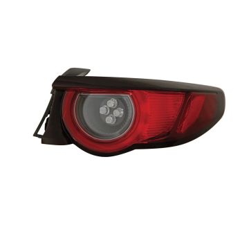 Tail Light Assembly Right Outer w/o Signature Lighting CAPA for Mazda 3 Hatchback 2019-2021
