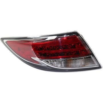 Tail Light Housing Left LED Type Includes Lens for Mazda 6 2009-2013