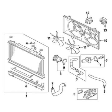 Radiator for Mazda 6 2011-2013
