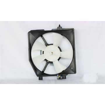 A/C Condenser Fan Assembly Right Includes Motor/Blade/Shroud for Mazda Protege 1999-2000