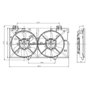 Engine Cooling Fan Assembly for Mazda 6 2003-2008