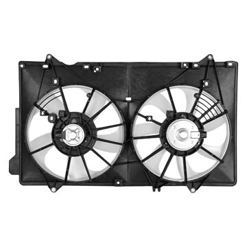Engine Cooling Fan Assembly Motor/Blade/Shroud Dual Fan Assy for Mazda CX-5 2013-2016