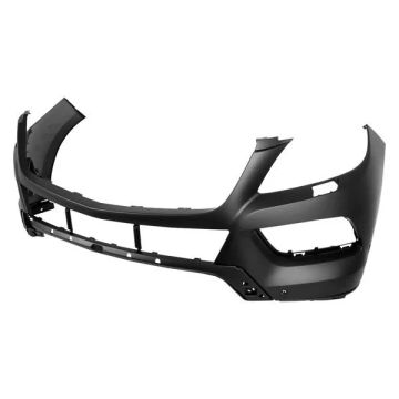 Bumper Cover Front W166 w/o AMG Styling Pkg w/Parktronic w/Headlamp Washer Primed for Mercedes-Benz ML350 ML550