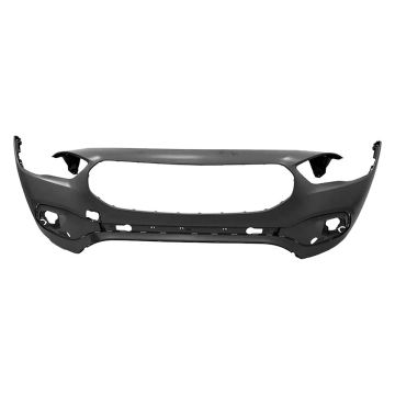 Bumper Cover Front H247 w/o AMG Styling Pkg w/o Active Park Assist Primed CAPA for Mercedes-Benz GLA250 2021-2023
