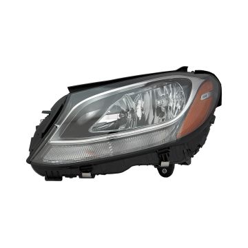 Headlight Assembly Composite Left W205 Halogen for Mercedes-Benz C300 C400 C63 AMG