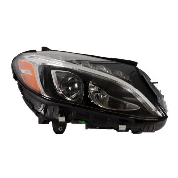 Headlight Assembly Composite Right W205 LED w/o Cornering Lamps for Mercedes-Benz C300 Sedan 2015-2018