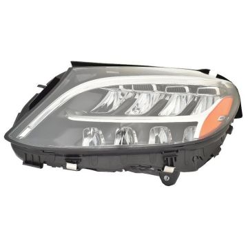 Headlight Lens Housing Left A205/C205 LED w/o Active Lighting for Mercedes-Benz C300 C43 AMG C63 AMG C63 AMG S
